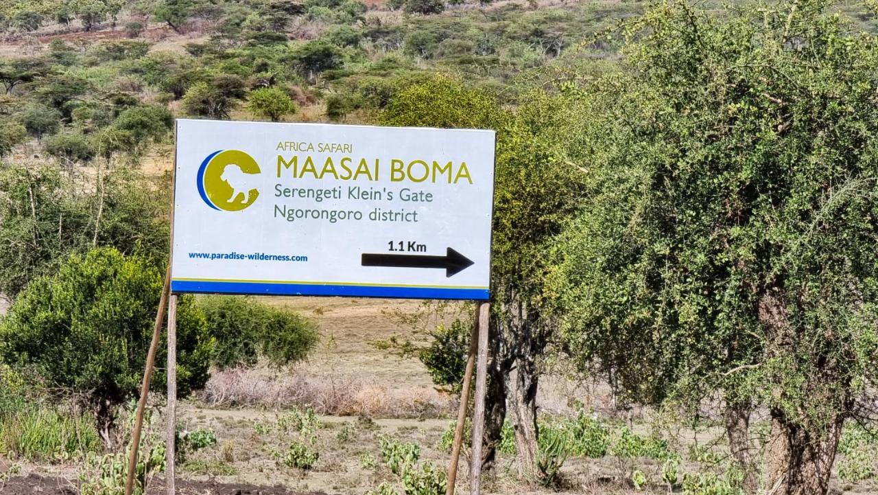 Africa Safari Maasai Boma Camping Serengeti-Savanne Exterior foto
