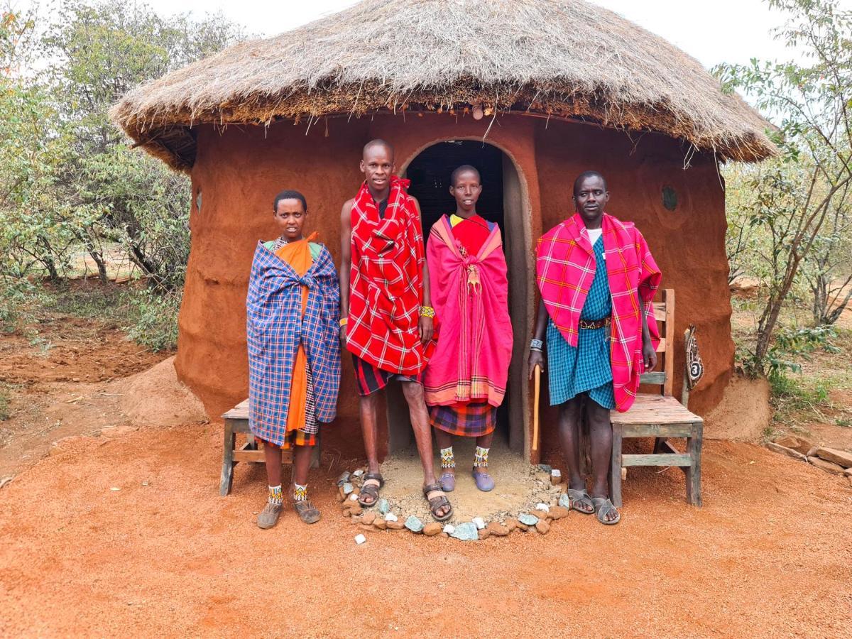 Africa Safari Maasai Boma Camping Serengeti-Savanne Exterior foto