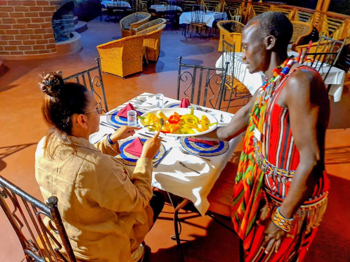 Africa Safari Maasai Boma Camping Serengeti-Savanne Exterior foto